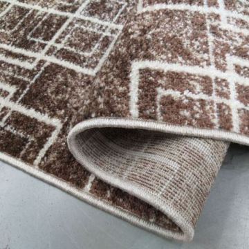 Chodnik dywanowy Panama 09 Brązowy - szerokość od 60 cm do 150 cm