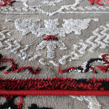 Dywan Ekskluzywny klasyczny Agora 02 - Szaro-Czerwony