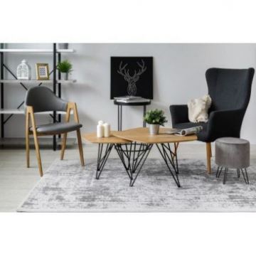 Dywan AKRYL VALENCIA 2328 ORNAMENT ciemnoszary / kość słoniowa