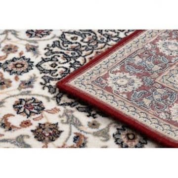 Dywan wełniany NAIN Ornament, ramka 6635/51036 beż / bordo