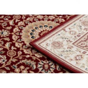 Dywan wełniany NAIN Rozeta, ramka 7176/51066 bordo