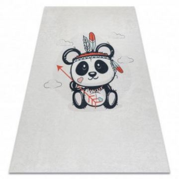 Dywan do prania BAMBO 1129 Panda dla dzieci, antypoślizgowy - krem