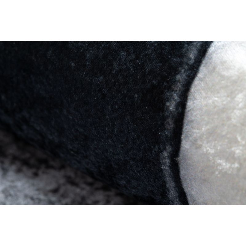 Dywan do prania BAMBO 2139 koło - Piłka nożna dla dzieci antypoślizgowy - czarny / biały