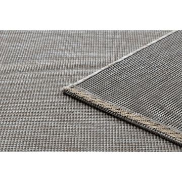 DYWAN SZNURKOWY SIZAL FLOORLUX 20580 gładki, jednolity, jednokolorowy - srebrny / czarny