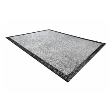 DYWAN SZNURKOWY SIZAL FLOORLUX 20401 Ramka srebrny / czarny