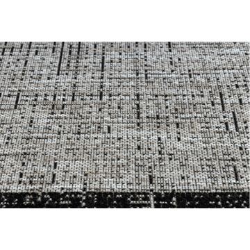 DYWAN SZNURKOWY SIZAL FLOORLUX 20401 Ramka srebrny / czarny