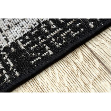 DYWAN SZNURKOWY SIZAL FLOORLUX 20401 Ramka srebrny / czarny