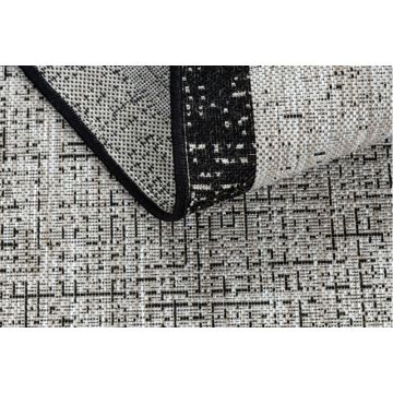 DYWAN SZNURKOWY SIZAL FLOORLUX 20401 Ramka srebrny / czarny