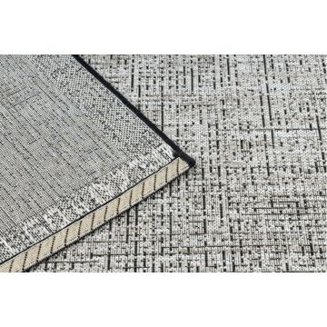 DYWAN SZNURKOWY SIZAL FLOORLUX 20401 Ramka srebrny / czarny