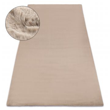 Dywan pluszowy BUNNY- futro królika- taupe