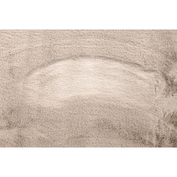 Dywan pluszowy BUNNY- futro królika- taupe