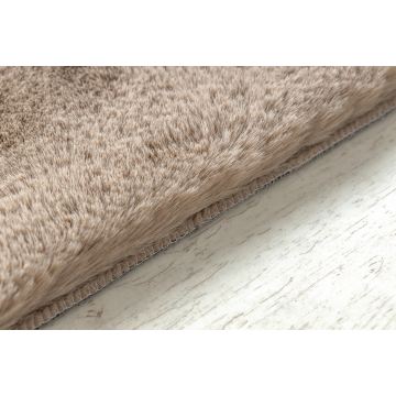 Dywan pluszowy BUNNY- futro królika- taupe