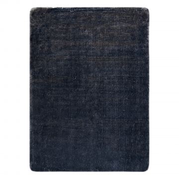 Dywan LAPIN Shaggy kość słoniowa / czarny antypoślizgowy, do prania