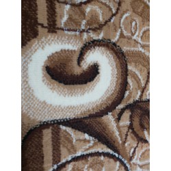 Chodnik klasyczny BCF Ankara  11  brązowy - 60 - 120 cm- - liście
