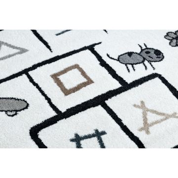 Dywan dziecięcy FUN Hop dla dzieci, Klasy, zwierzęta czarny