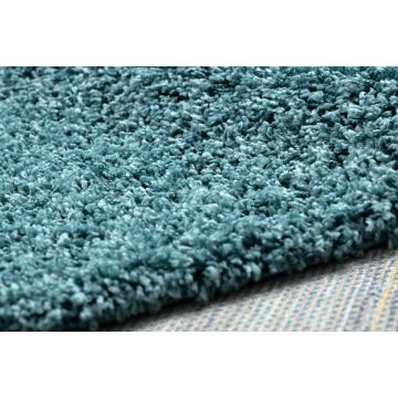 Dywan pluszowy shaggy SOFFI niebieski