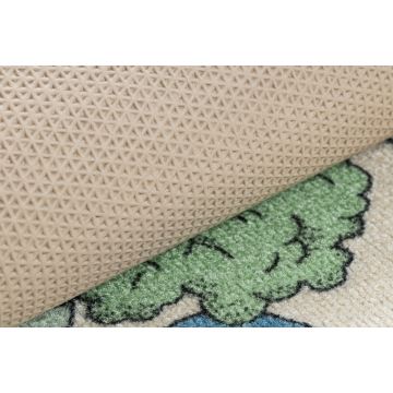 DYWAN REBEL ROADS Playtime 32 Miasteczko, dla dzieci antypoślizgowy - beż / zielony