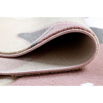 Dywan dziecięcy PETIT FLAMINGOS FLAMINGI SERDUSZKA różowy