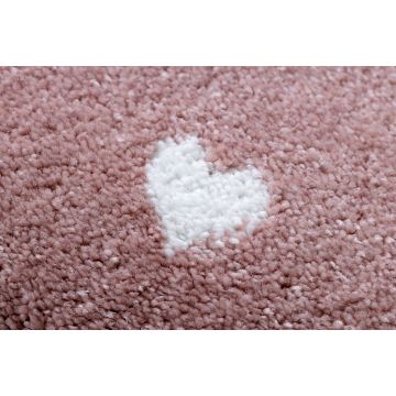 Dywan dziecięcy PETIT FLAMINGOS FLAMINGI SERDUSZKA różowy