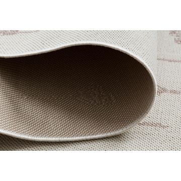 Dywan SZNURKOWY SIZAL FLAT 48779/526 Kwiatuszki krem róż