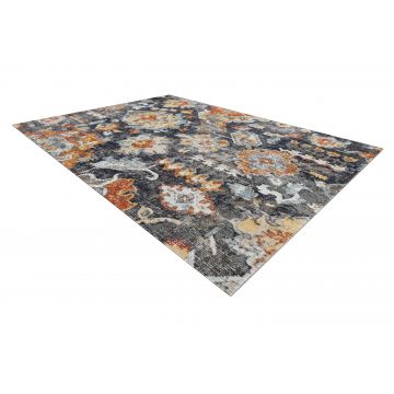 Dywan nowoczesny MUNDO E0671 orientalny vintage outdoor czarny / żółty