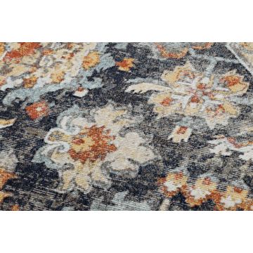 Dywan nowoczesny MUNDO E0671 orientalny vintage outdoor czarny / żółty