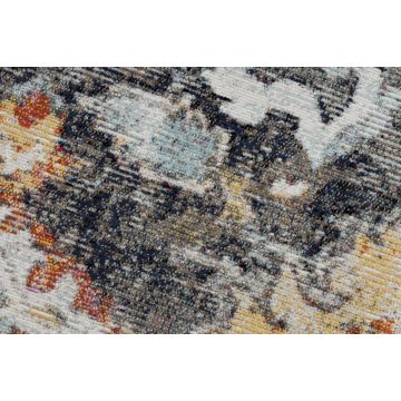 Dywan nowoczesny MUNDO E0671 orientalny vintage outdoor czarny / żółty