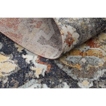 Dywan nowoczesny MUNDO E0671 orientalny vintage outdoor czarny / żółty