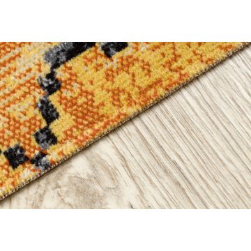 Dywan nowoczesny MUNDO D5751 glamour outdoor pomarańcz / czarny