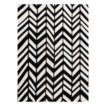 Dywan nowoczesny MUNDO E0571 jodełka, chevron outdoor beż / czarny