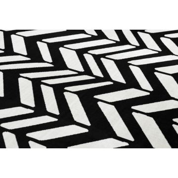 Dywan nowoczesny MUNDO E0571 jodełka, chevron outdoor beż / czarny