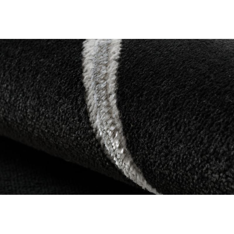 Dywan EMERALD ekskluzywny 7543 glamour, stylowy geometryczny czarny / srebrny