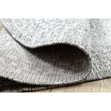 Dywan SZNURKOWY SIZAL LOFT 21207 Rozeta koło BOHO kość słoniowa/srebrny/taupe