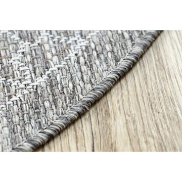 Dywan SZNURKOWY SIZAL LOFT 21207 Rozeta koło BOHO kość słoniowa/srebrny/taupe