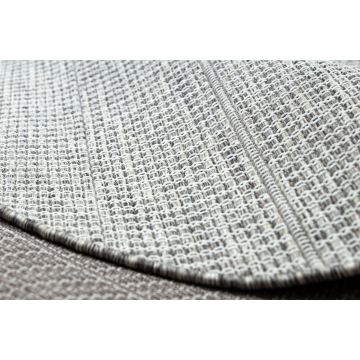 Dywan SZNURKOWY SIZAL LOFT 21198 koło BOHO kość słoniowa/srebrny/taupe