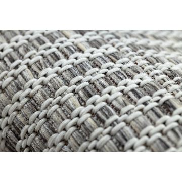 Dywan SZNURKOWY SIZAL LOFT 21198 koło BOHO kość słoniowa/srebrny/taupe