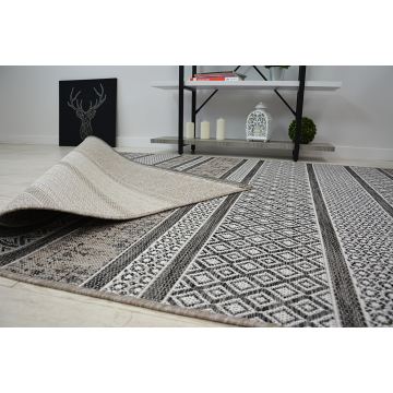Dywan SZNURKOWY SIZAL LOFT 21118 BOHO kość słoniowa/srebrny/szary