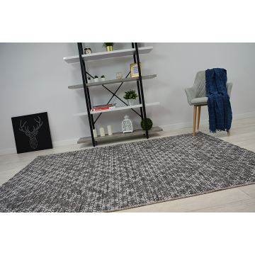 Dywan SZNURKOWY SIZAL LOFT 21145 BOHO kość słoniowa/srebrny/szary