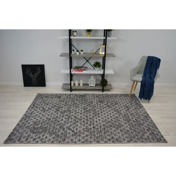 Dywan SZNURKOWY SIZAL LOFT 21145 BOHO kość słoniowa/srebrny/szary