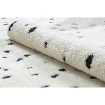 Dywan MODE 8508 kropki krem / czarny