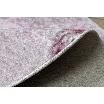 Dywan do prania JUNIOR 51549.802 koło Korona dla dzieci, antypoślizgowy - różowy