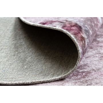 Dywan do prania JUNIOR 51549.802 koło Korona dla dzieci, antypoślizgowy - różowy