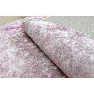 Dywan do prania JUNIOR 51549.802 koło Korona dla dzieci, antypoślizgowy - różowy