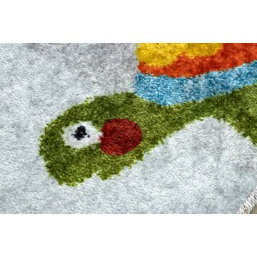 Dywan do prania JUNIOR 51858.802 Zwierzęta, Afryka dla dzieci, antypoślizgowy - szary