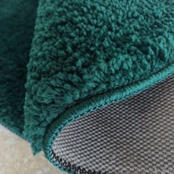 Dywan nowoczesny pluszowy shaggy Elite- Koło butelkowa zieleń