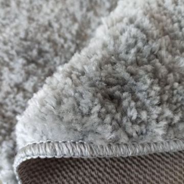 Dywan nowoczesny pluszowy shaggy Elite- Koło Szary