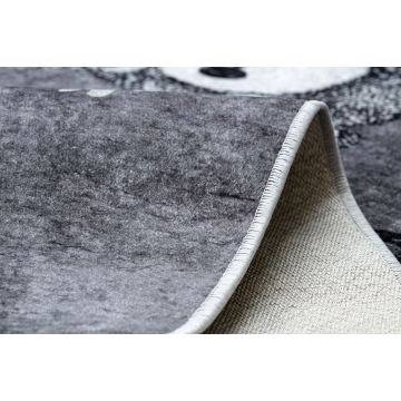 Dywan do prania JUNIOR 52107.801 Niedźwiedzie, zwierzęta, uliczki dla dzieci, antypoślizgowy - szary