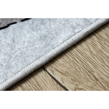 Dywan do prania JUNIOR 51974.802 Niedźwiedzie, zwierzęta dla dzieci, antypoślizgowy - szary