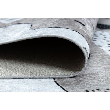 Dywan do prania JUNIOR 51974.802 Niedźwiedzie, zwierzęta dla dzieci, antypoślizgowy - szary