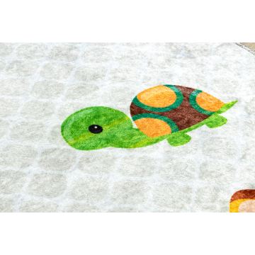 Dywan do prania JUNIOR 52104.801 Safari, zwierzęta dla dzieci, antypoślizgowy - szary